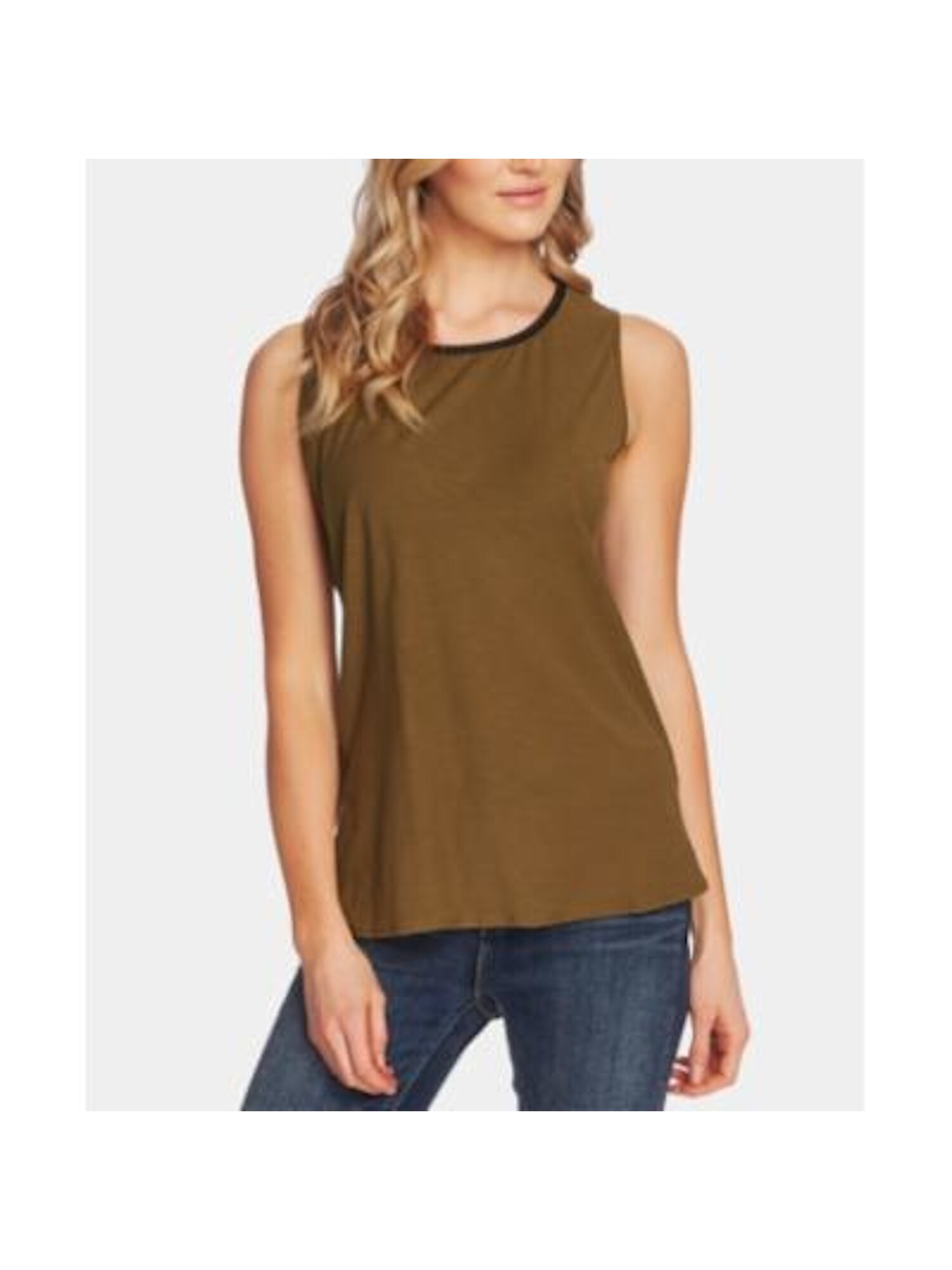 TWO BY VINCE CAMUTO Womens Embroidered Sleeveless Jewel Neck Tank Top - Picture 7 of 9