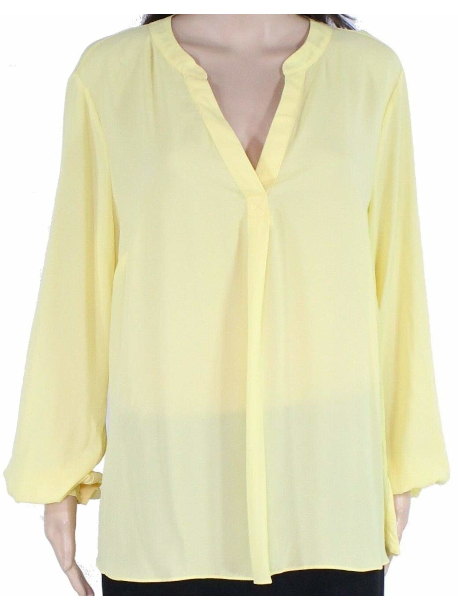 yellow long sleeve blouse