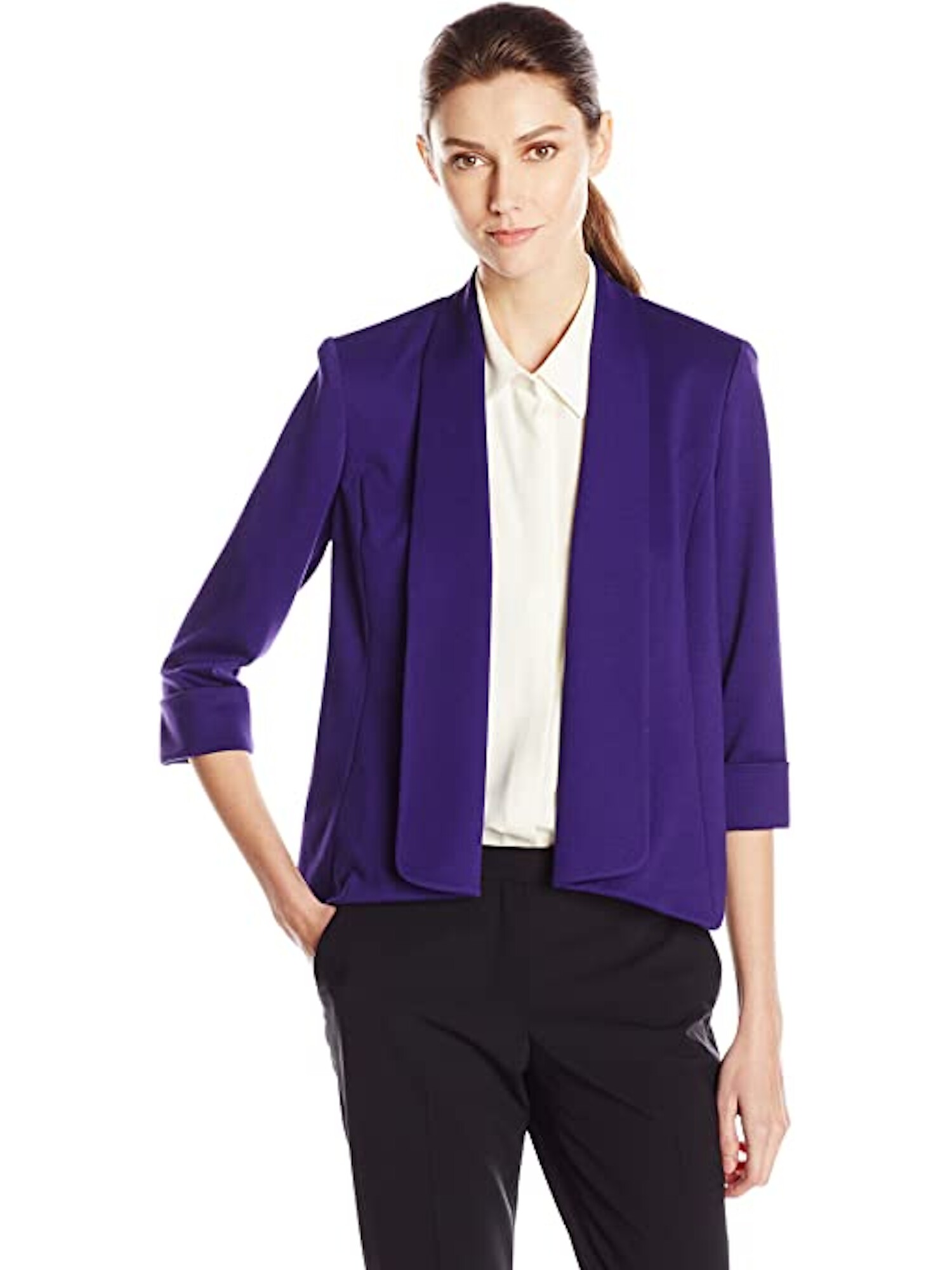 kasper purple blazer