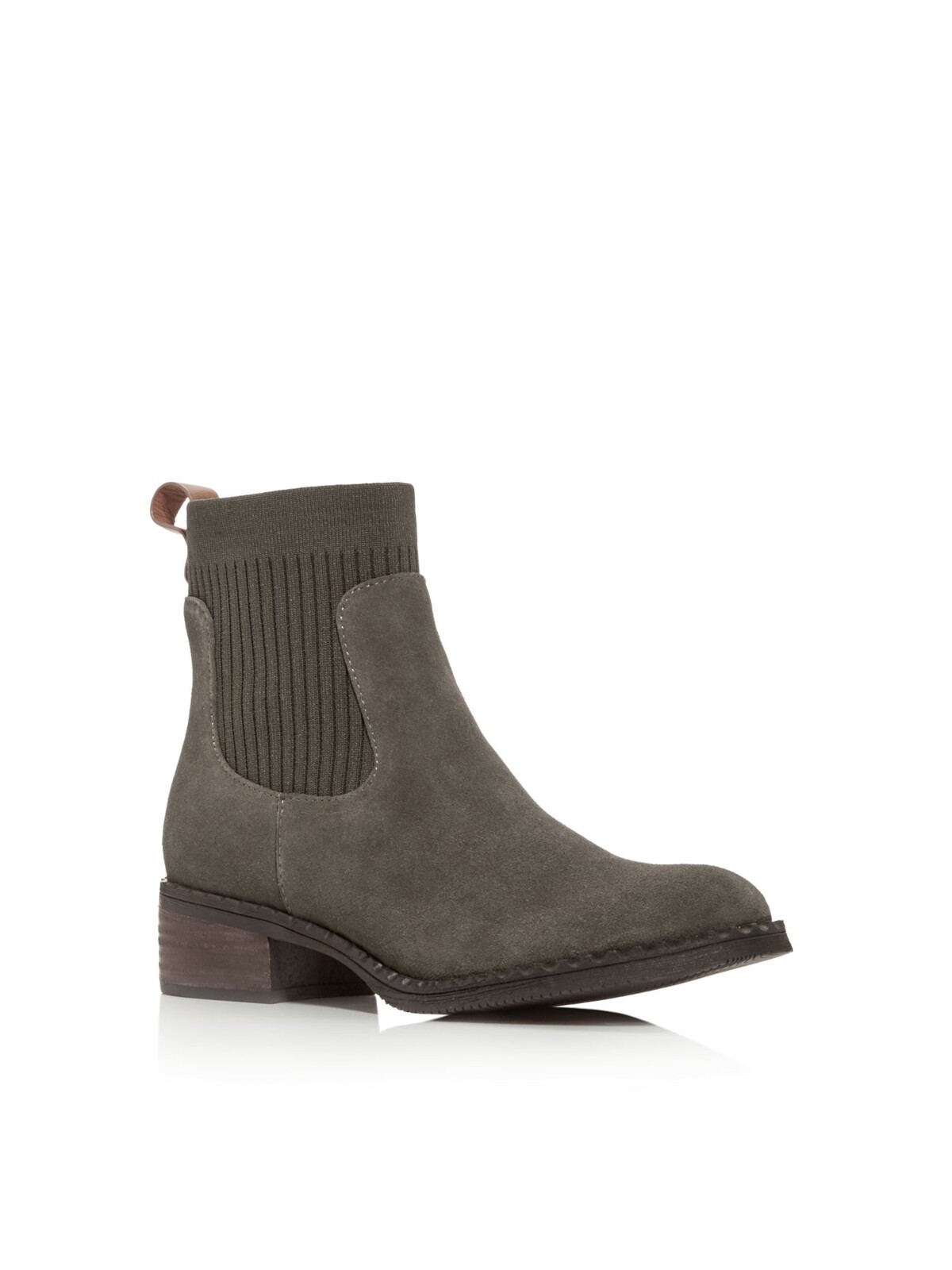 GENTLE SOULS KENNETH COLE Womens Charcoal Gray Inset Best Chelsea Booties 8.5