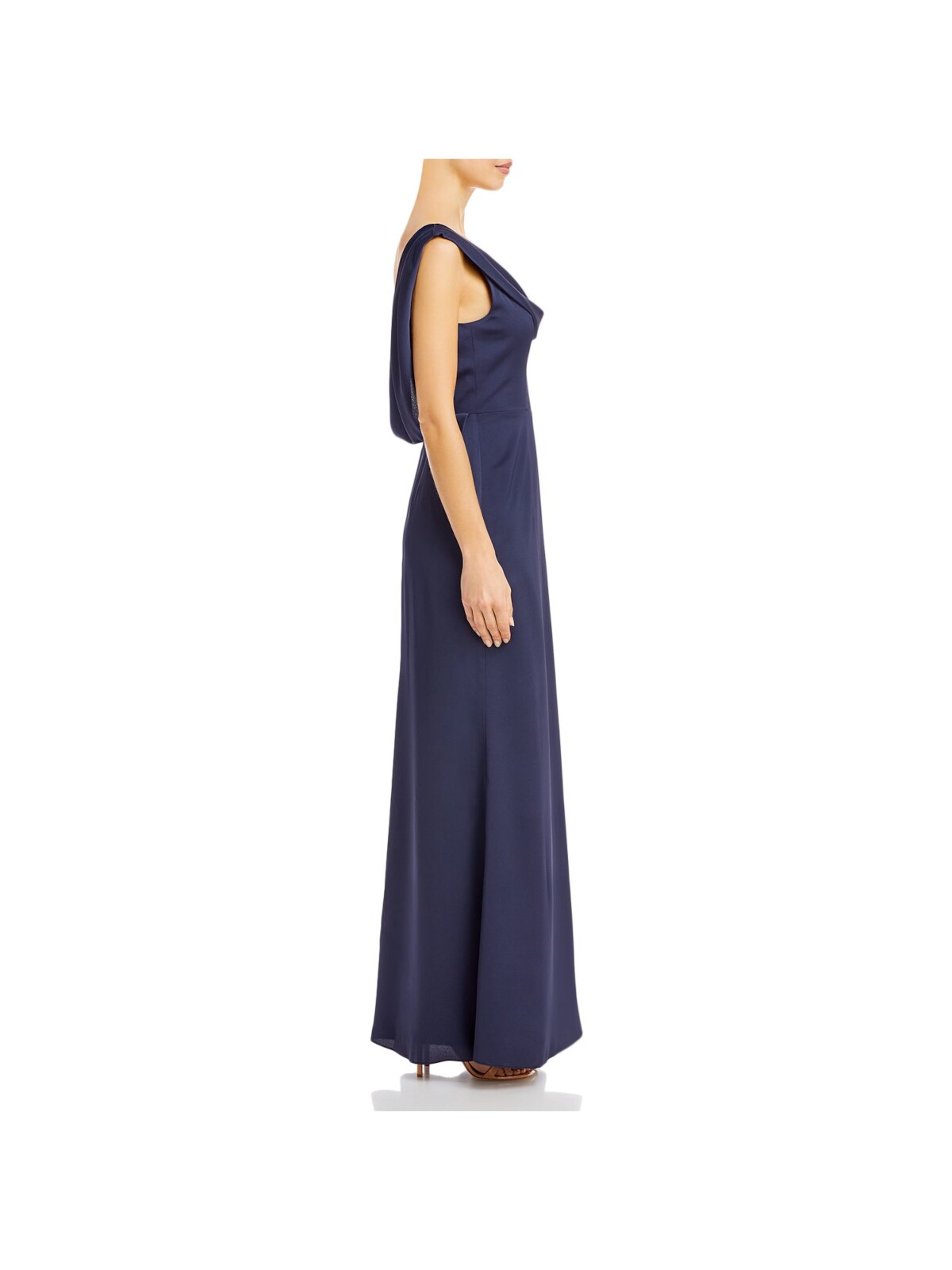 AQUA FORMAL Womens Adjustable Sleeveless Full-Length Evening Gown Dress - Picture 12 of 27