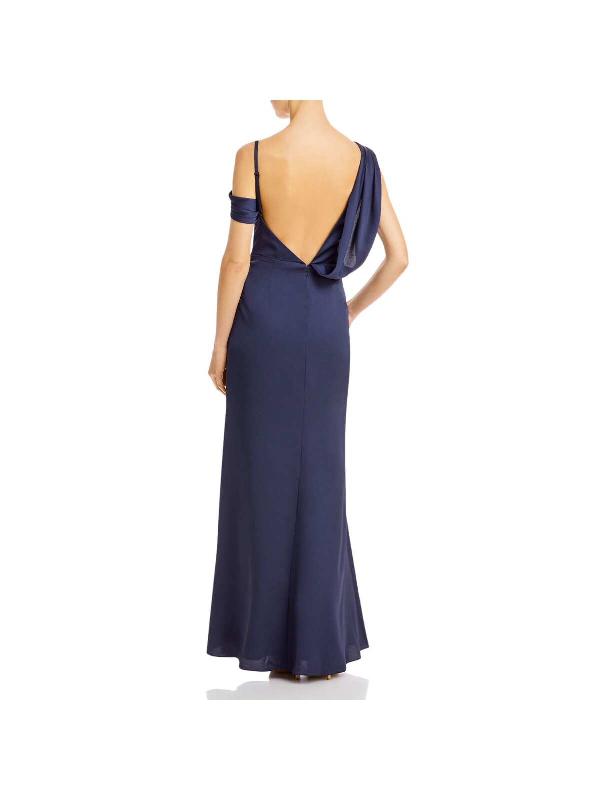 AQUA FORMAL Womens Adjustable Sleeveless Full-Length Evening Gown Dress - Picture 11 of 27