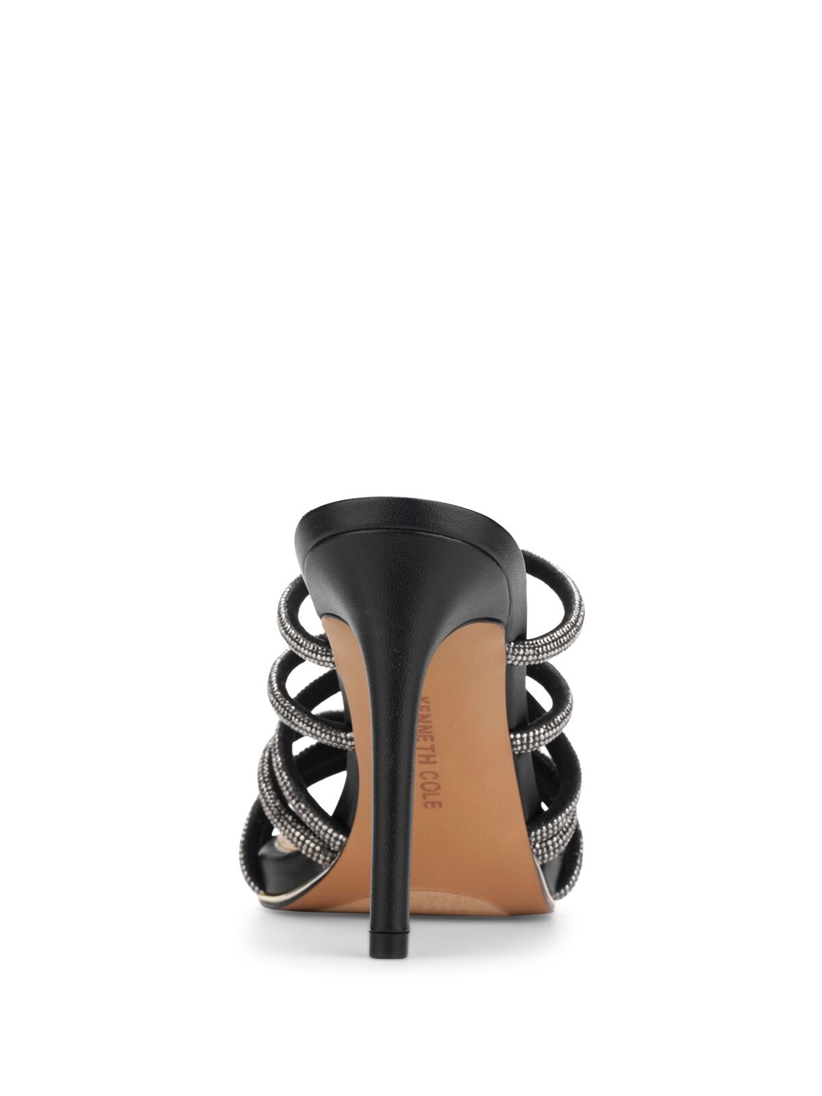 KENNETH COLE NEW YORK Womens Black Jeweled Brooke 95 Stiletto Heeled Sandal 7 M detailed image 2