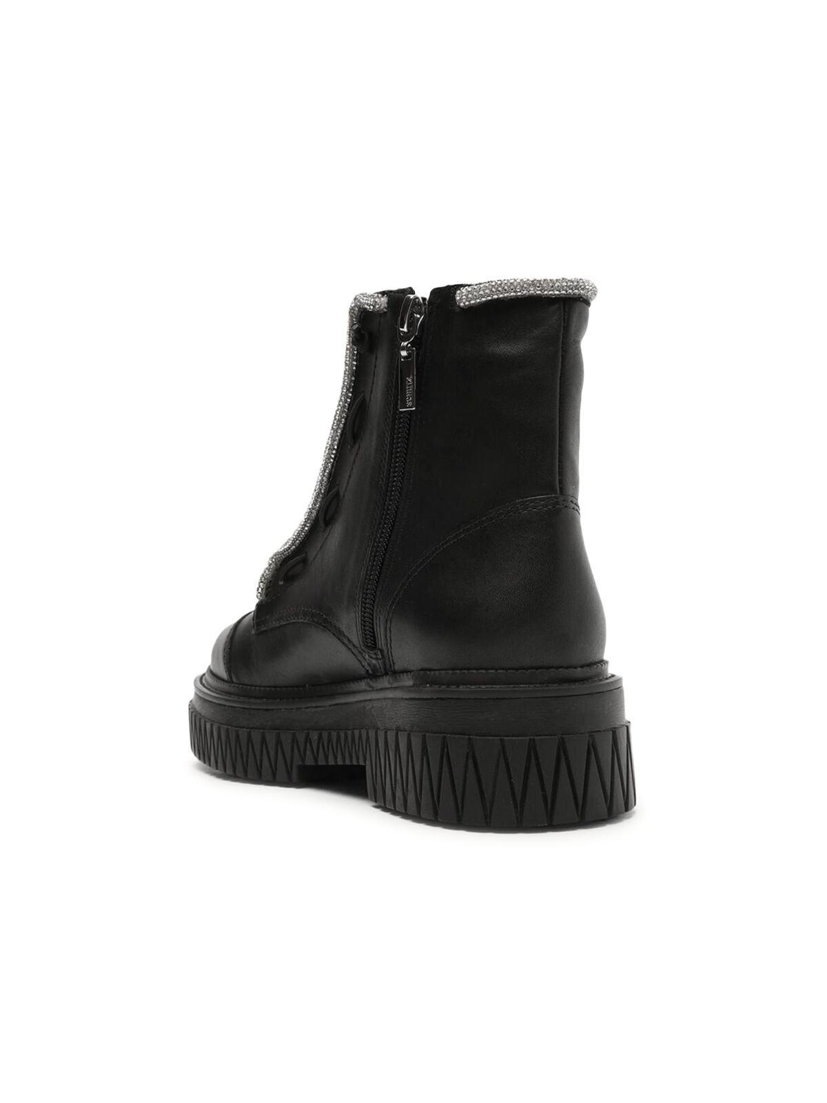 SCHUTZ Womens Black Trim 1-1/2" Platform Laces Amirah Cap Wedge Booties 8 B product image view 2