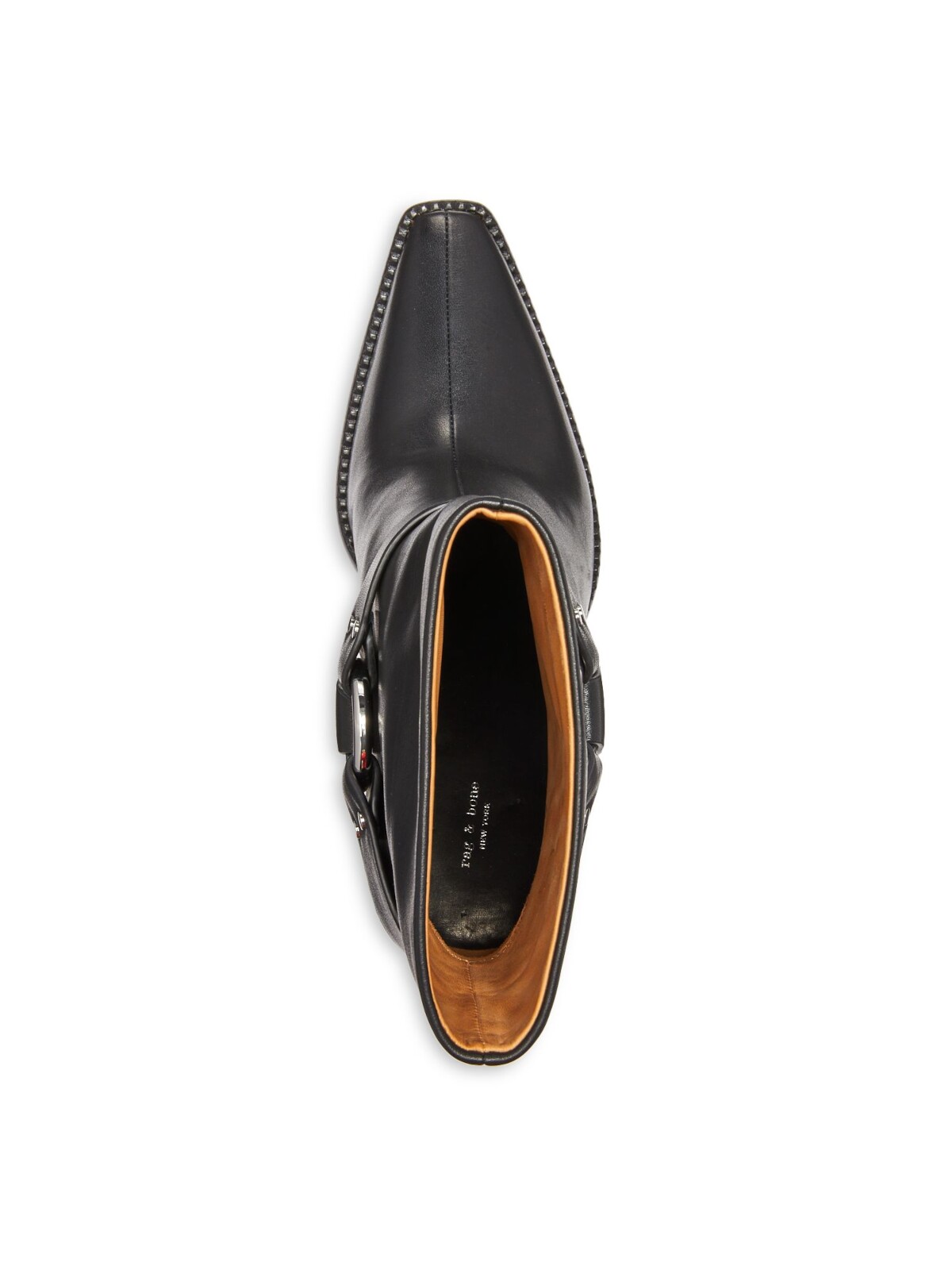 【関税込み】rag & bone ブラック Rio ウエスタンブーツ RAG & BONE Womens Black O-Ring Grommets Rio Western Leather