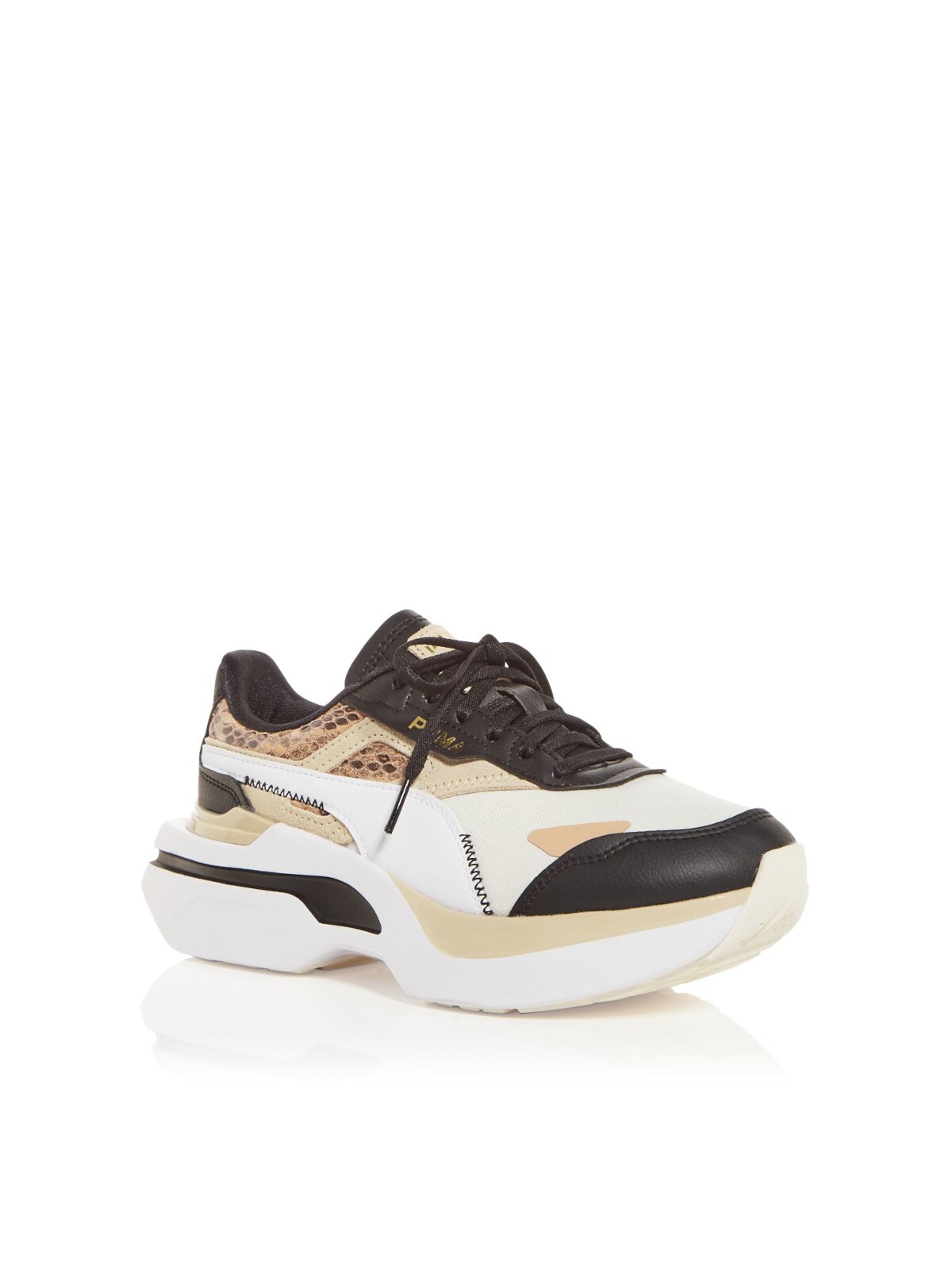 Женские белые спортивные кроссовки PUMA Kosmo Rider на платформе с круглым носком 8