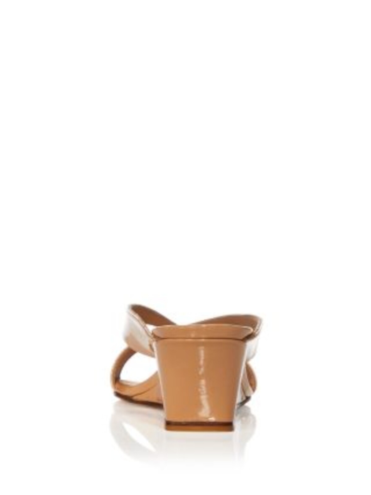 STUART WEITZMAN Womens Brown Miami Toe Wedge Slip On Leather Heeled Sandal 6 M detailed image 2