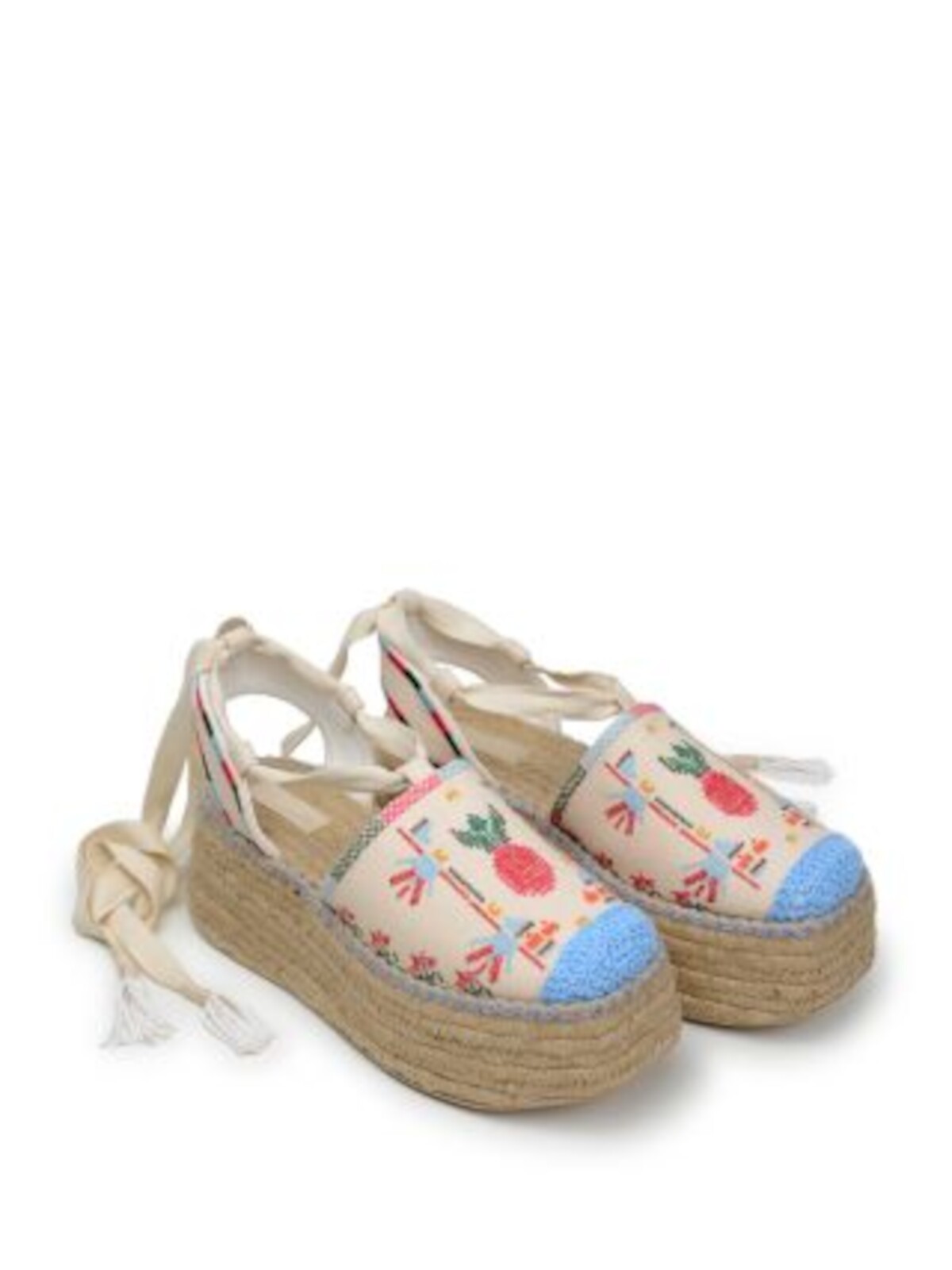 Женская бежевая накидка на щиколотку FARM RIO на платформе Paradise Espadrille 6 13090₽