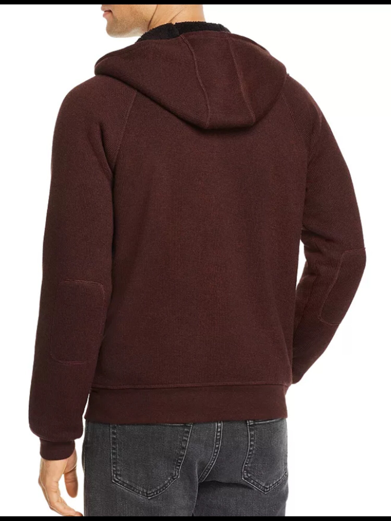John Varvatos Mens Red Hooded Long Sleeve Full Zip Cardigan Sweater Size: S | eBay