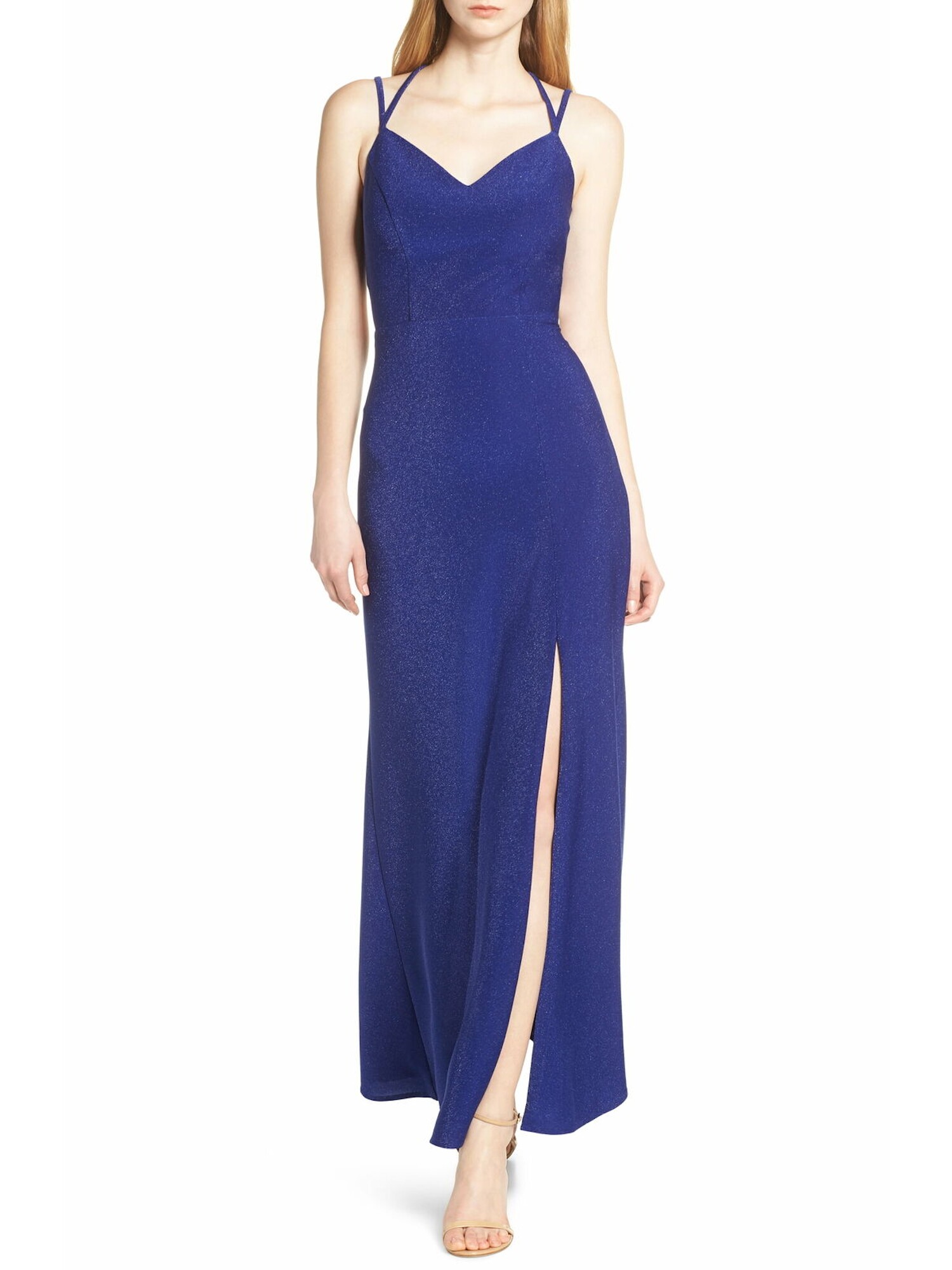 MORGAN & CO Womens Navy Sleeveless Maxi Sheath Evening Dress Juniors Size: 5 | eBay