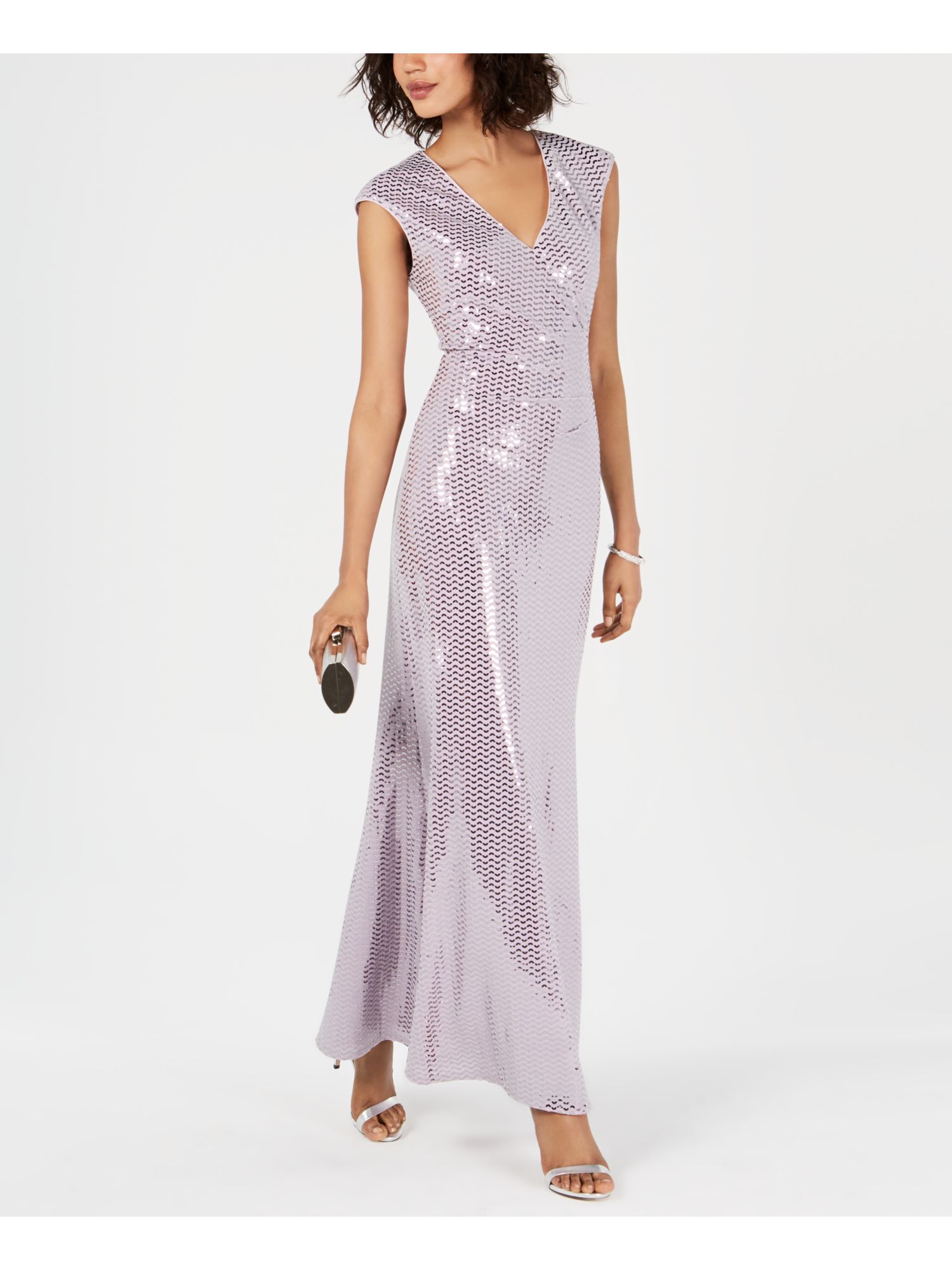 JESSICA HOWARD Womens Purple Sleeveless Maxi Sheath Evening Dress Size