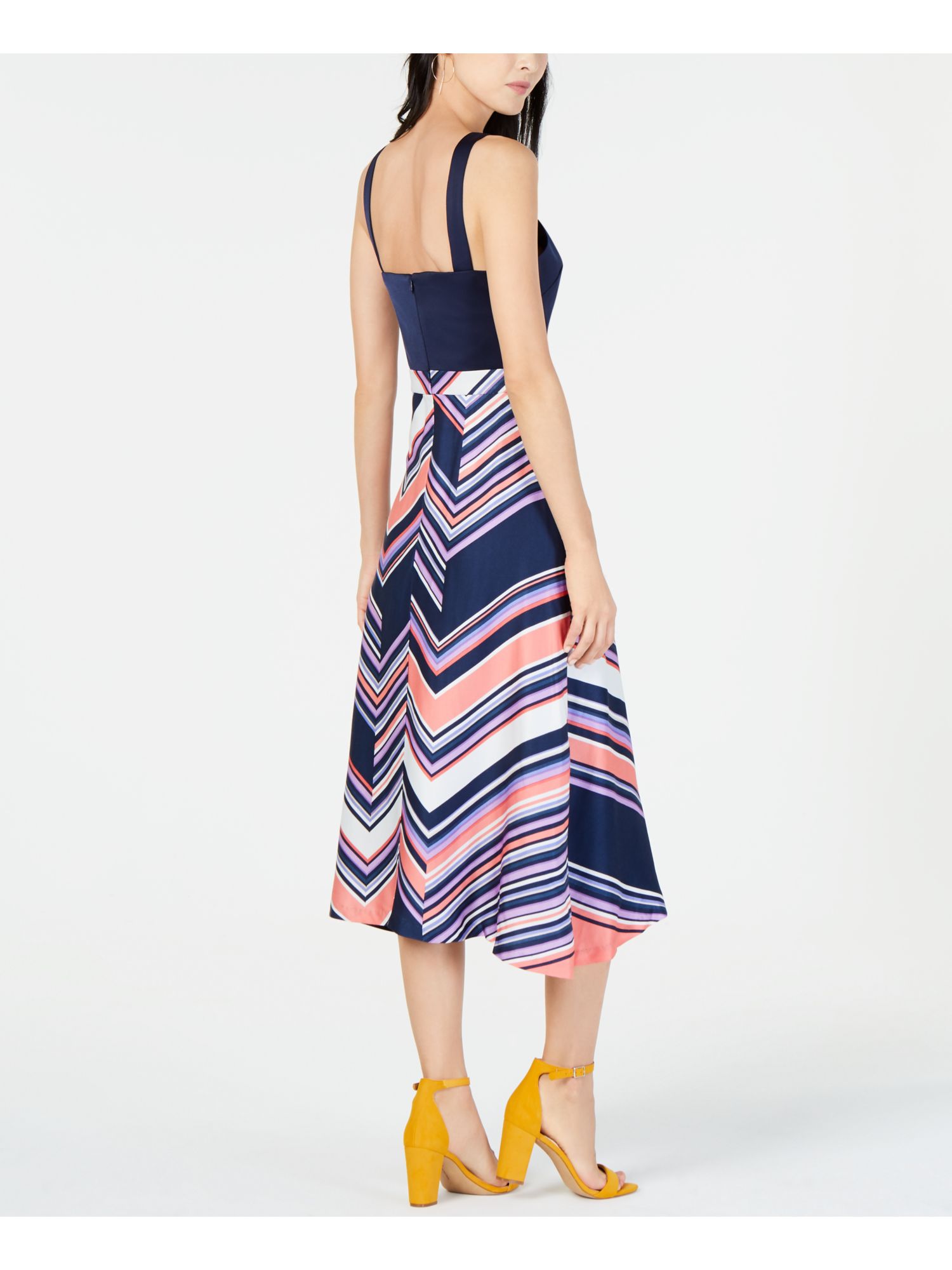 TRINA TURK 328 Womens New Navy Printed Halter Sleeveless Sheath Dress