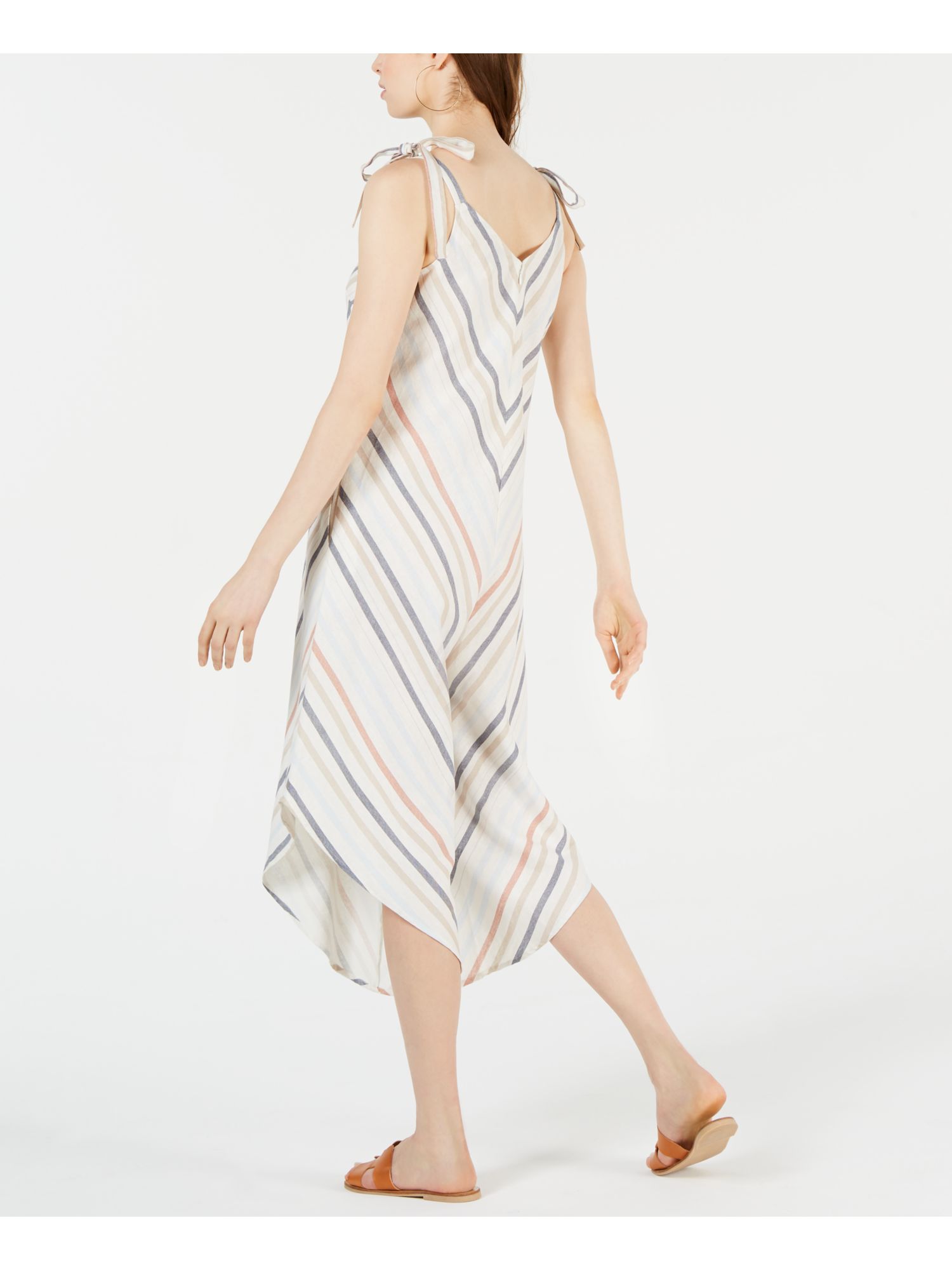 sleeveless midi shift dress