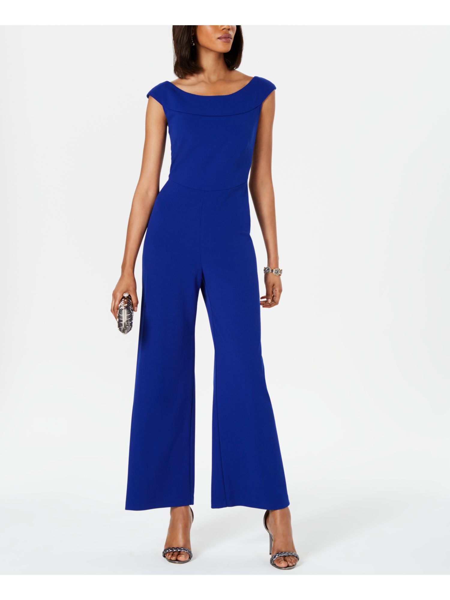 blue short jumpsuit