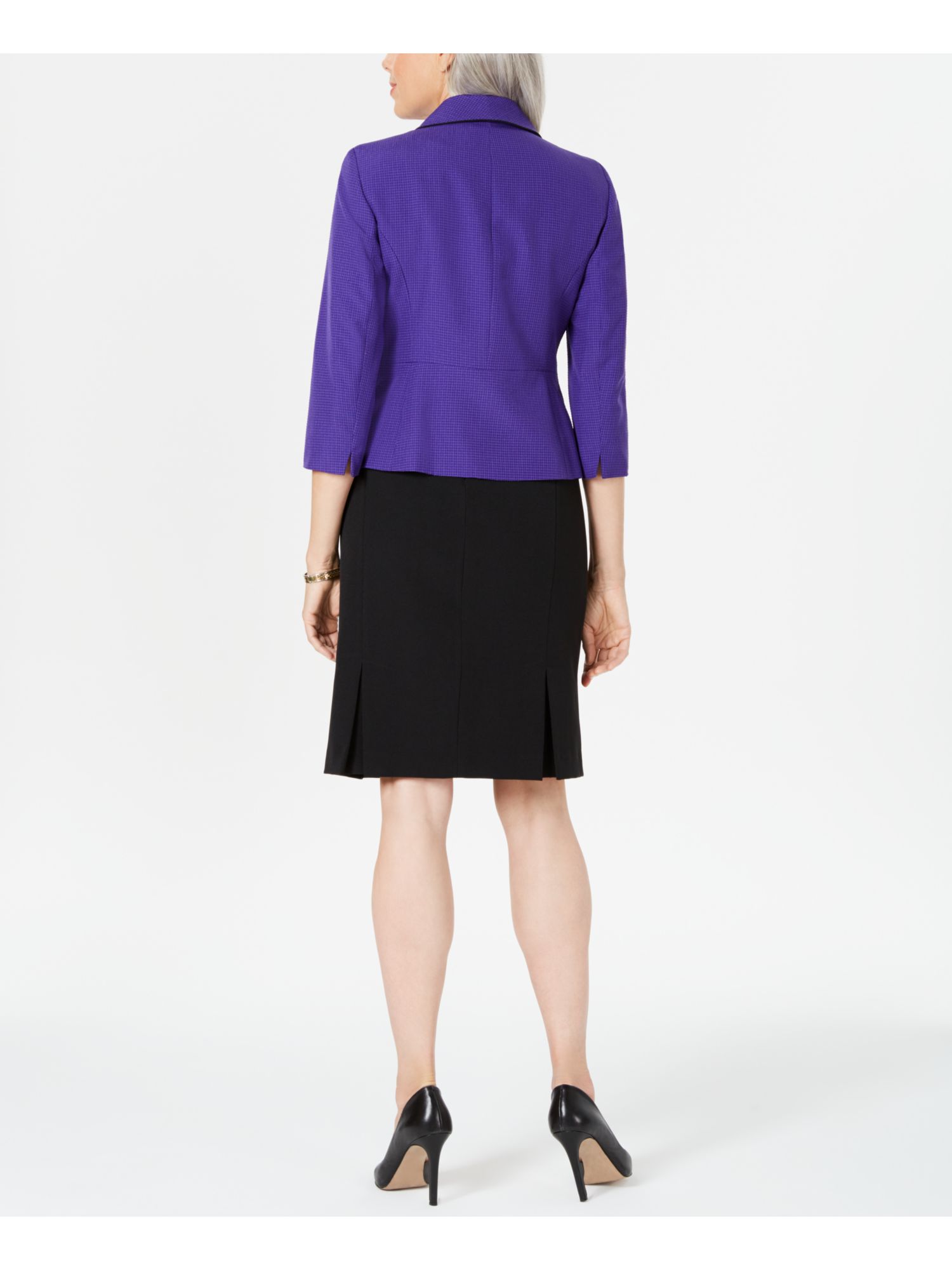 LE SUIT Womens Purple Suit Jacket Size 8 eBay