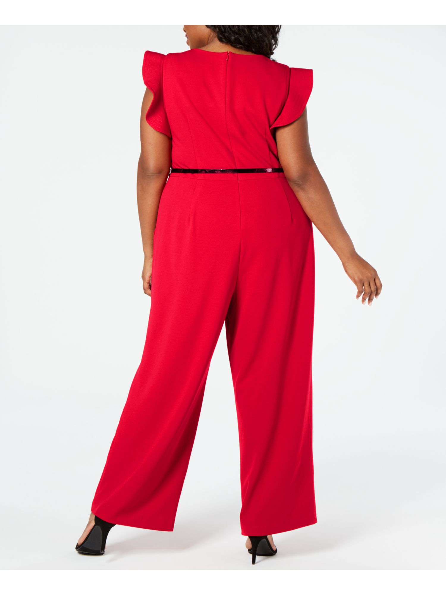 red calvin klein jumpsuit