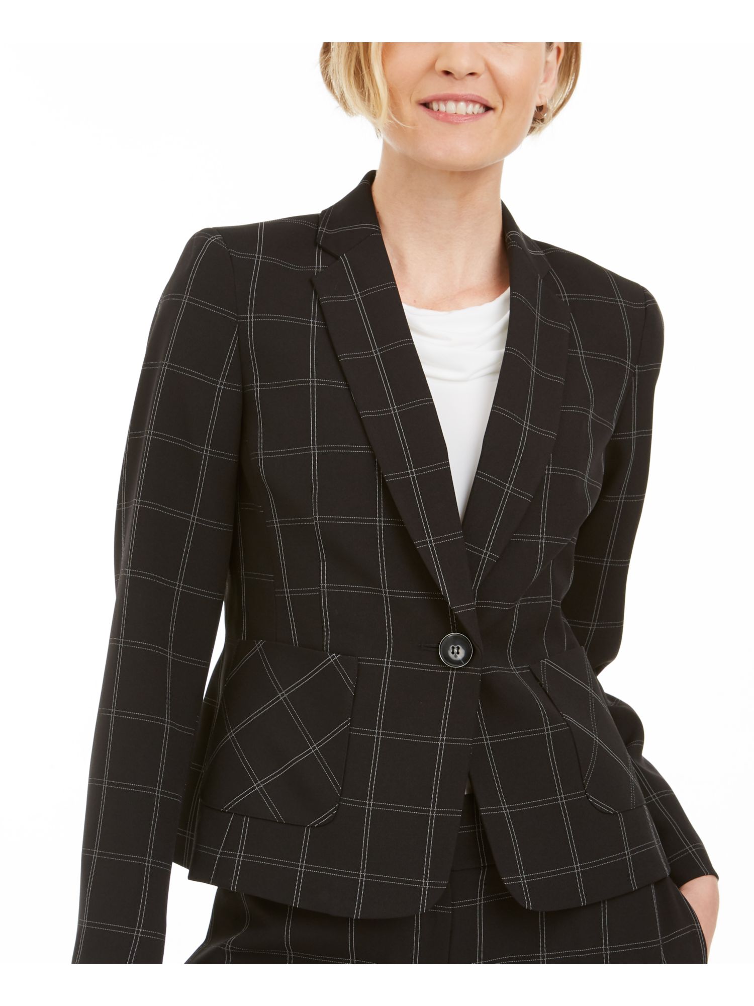 kasper plaid jacket