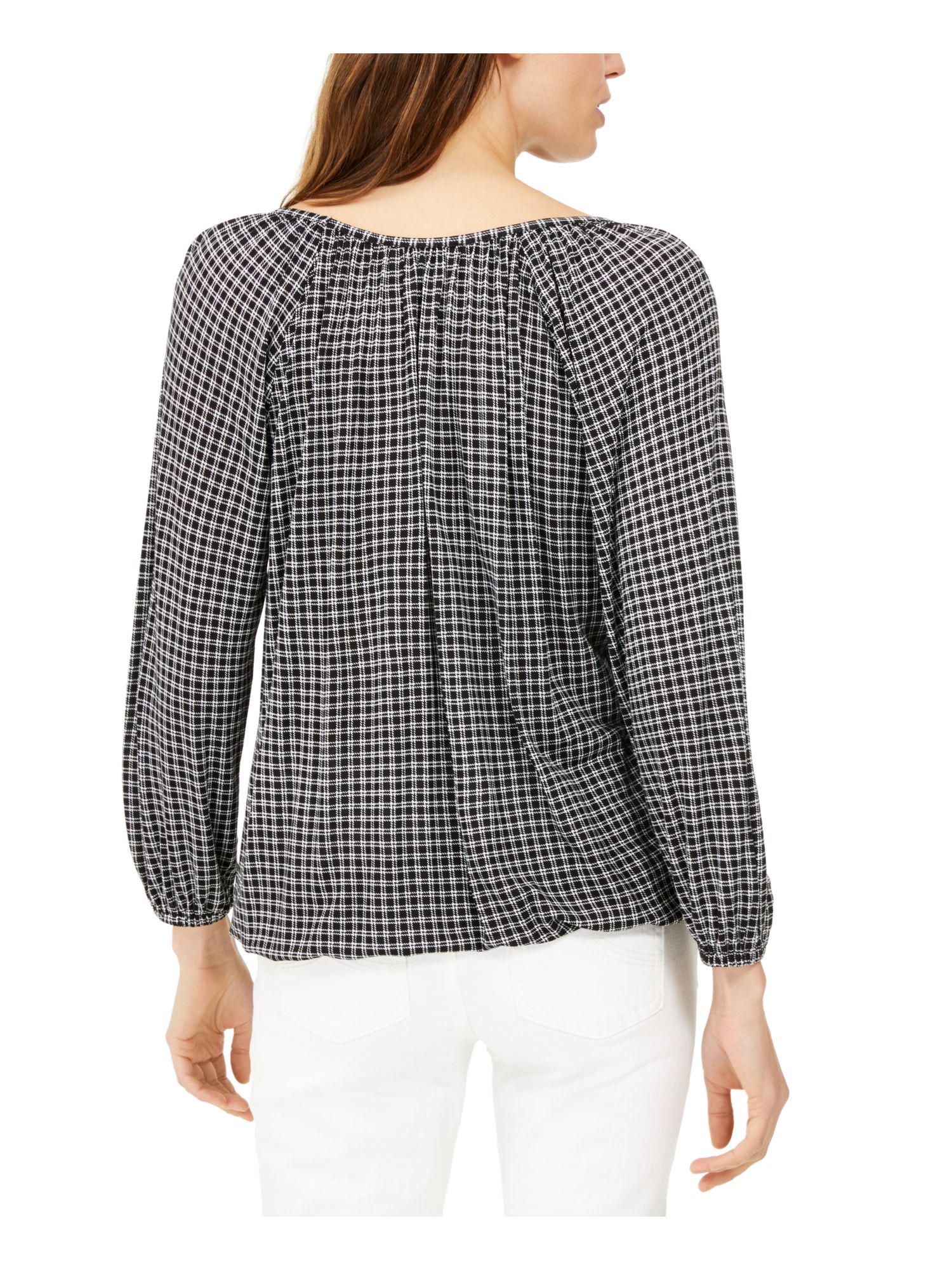 michael kors black long sleeve top