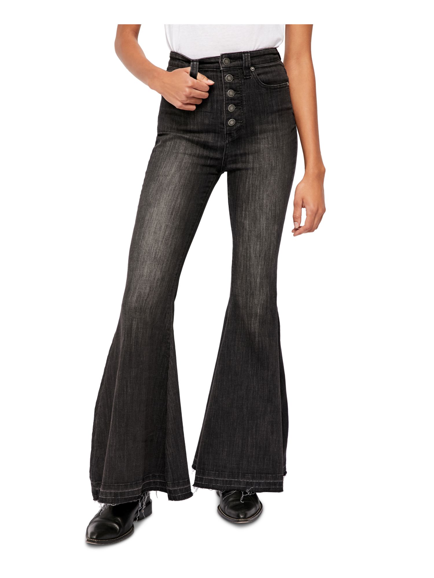 FREE PEOPLE Womens Black Jeans Size 27 Waist eBay