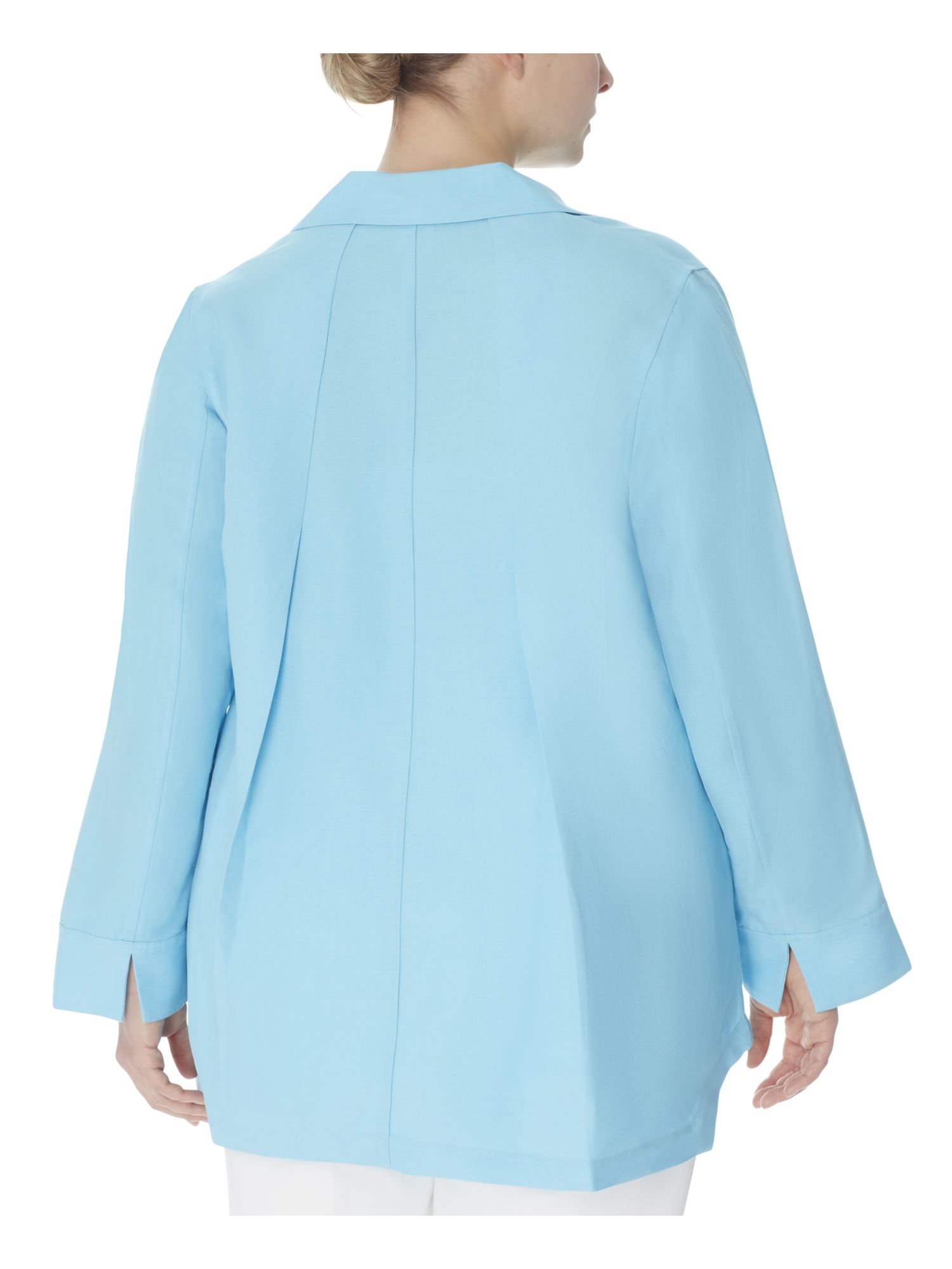 ANNE KLEIN Womens Point Collar Long Sleeve Wear To Work Button Down Cardigan - Picture 8 of 12