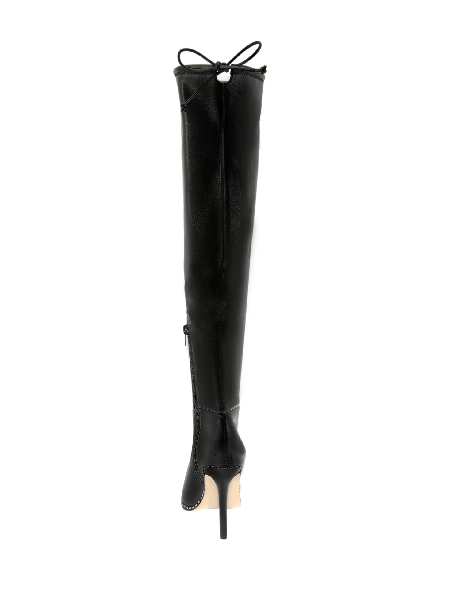 BCBGENERATION Womens Black Zipper Accent Hilanda Pointed Toe Stiletto Boots 6.5 detailed image 3