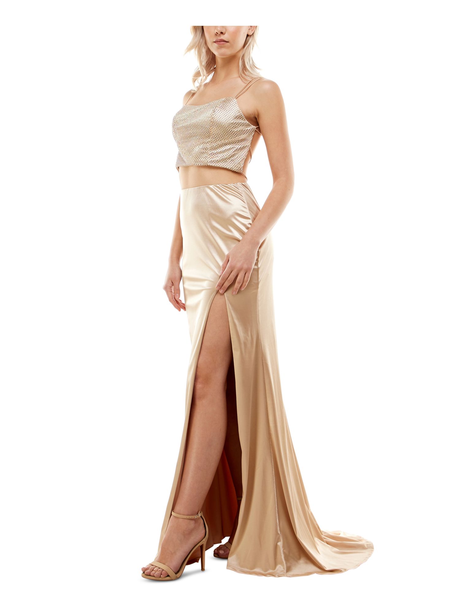 b darlin formal dresses Womens Sleeveless Scoop Neck Full-Length Gown Dress Middle East Hot Selling Modest Formal Attire
